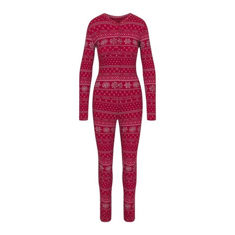 Skims Holiday Onesies, Loungewear Fashion, The Next Generation, Christmas Pajamas, Next Generation, Bubble Gum, Fair Isle, Dresses Xs, Low Cut