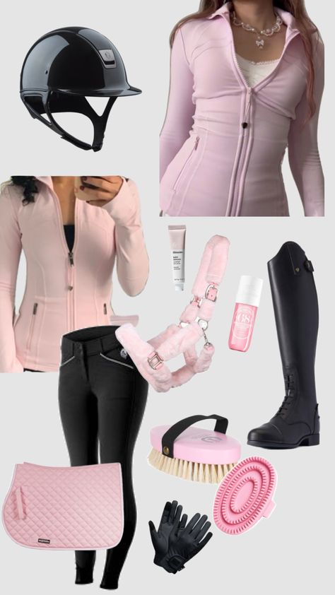 #equestrian #vibes #outfitinspo #horse #lululemon #aesthetic #pink #lightpink #wishlist Lululemon Aesthetic, Equestrian Outfit, Aesthetic Pink, Horse Riding, Equestrian, Pink