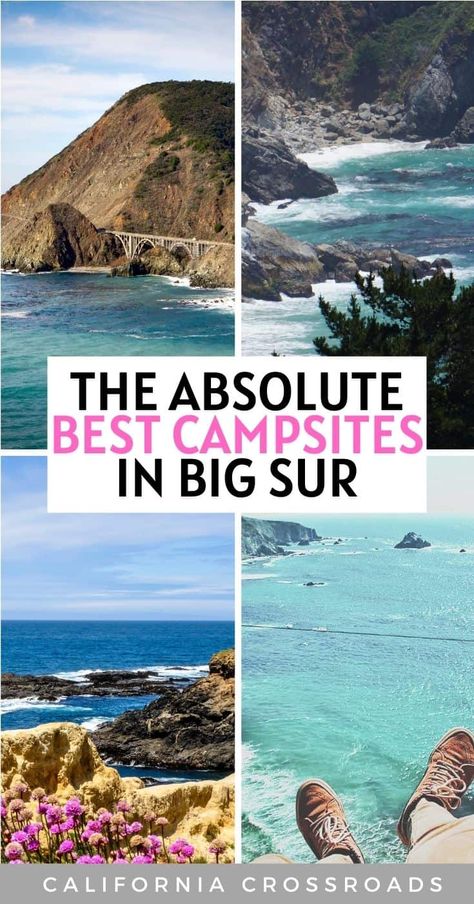 Best Camping in Big Sur: 9 Campgrounds Worth A Stay - California Crossroads Fort Bragg California Camping, Camping Big Sur, Big Sur Camping, Fort Bragg California, California Camping, Best Campgrounds, Big Sur California, California Girl, Fort Bragg