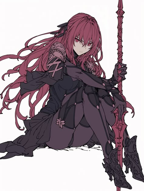 Archer Fate Stay Night Fanart, Fate Series Fanart, Scathach Fate Fanart, Servant Character Design, Scathach Fgo, Skadi Fgo, Fate Pfp, Fgo Scathach, Fgo Servants