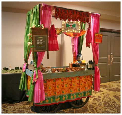 Traditional Paan Cart, Indian Wedding, Unique Paan Station, Live Paan Station - Mr Paanwala Paan Station Wedding, Indian Food Cart, Sangeet Food Stations, Pani Puri Stall Decoration Ideas, Unique Indian Wedding Ideas, Pani Puri Station, Indian Wedding Food Station, Pani Puri Stall, Indian Mela