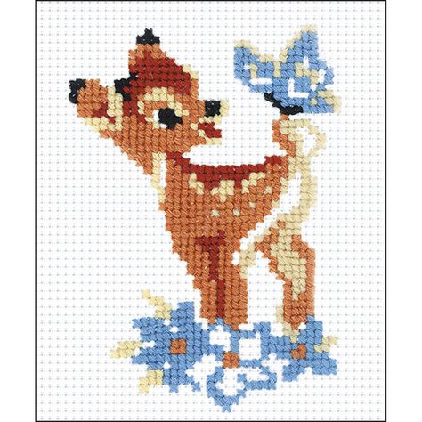 Free 2-day shipping on qualified orders over $35. Buy Bambi Counted Cross Stitch Kit, 5" x 6.25", 10 Count at Walmart.com Disney Cross Stitch Patterns, Animal Cross Stitch Patterns, Beautiful Cross Stitch, Disney Cross Stitch, 10 Count, Beaded Cross Stitch, Cross Stitch Baby, Cross Stitch Animals, Counted Cross Stitch Kits