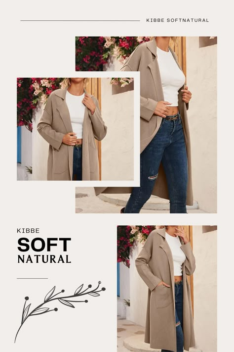 Coats For Soft Natural, Soft Natural Plus Size Outfits, Soft Natural Winter Outfits, Sn Kibbe, Kibbe Soft Natural, Natural Outfit, Natural Kibbe, Soft Wool Sweater, Casual Cardigan Sweater