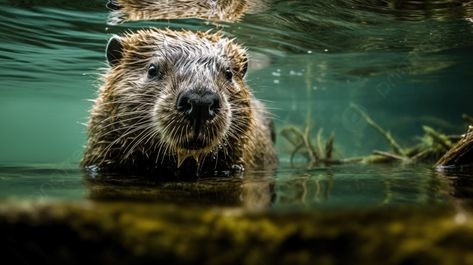 Beaver Underwater, Beaver Swimming, Beaver Pictures, It Background, Beaver Photography, Swimming Underwater, Photo Water, Hd Photography, High Resolution Backgrounds