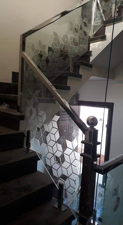 #homelane
#interior
#homedecor Balcony Glass Design Front Balcony Glass Design, Glass Railing Stairs Modern Interior Design, Relling Glass Design, Glass Balcony Railing Modern, Stairs Glass Railing Design, Staircase Railing Design Steel, Staircase Glass Railing Design, Balcony Glass Railing Design, Staircase Glass Design