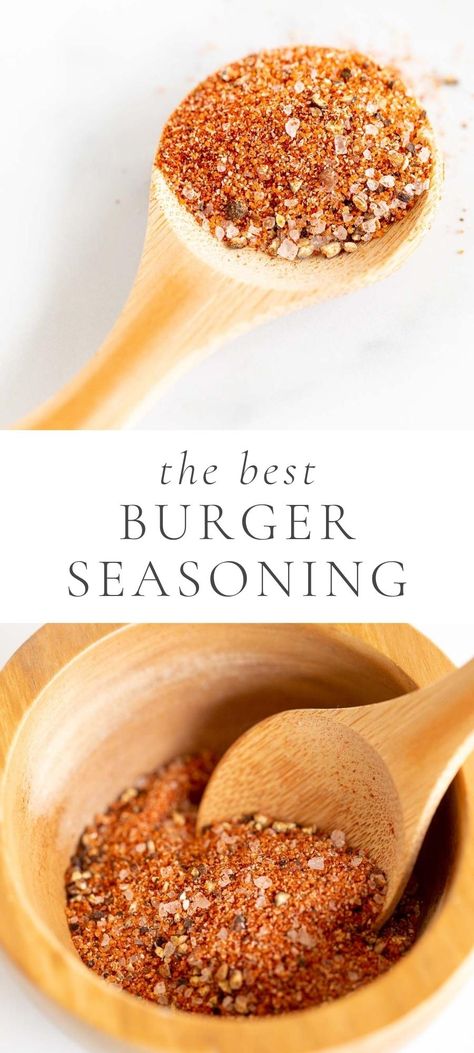 If you love a good burger, then you’ll love making your own homemade hamburger seasoning. Homemade Hamburger Seasoning Recipe, Easy Burger Seasoning, Hamburger Spices, Hamburger Seasoning Recipe, Best Burger Seasoning, Burger Recipes Seasoning, Burgers On The Stove, Gourmet Hamburgers, Perfect Hamburger