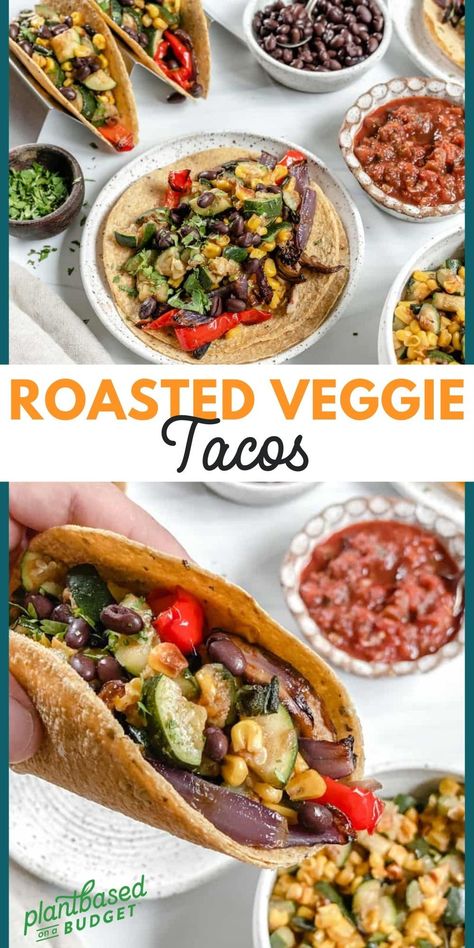 Veggie Taco Recipes, Healthy Veggie Tacos, Plant Based Tacos Recipes, Plant Based Mexican Food, Veggie Tacos Recipes Easy, Vegan Veggie Tacos, Vegetable Tacos Recipe, Taco Veggies, Easy Veggie Tacos