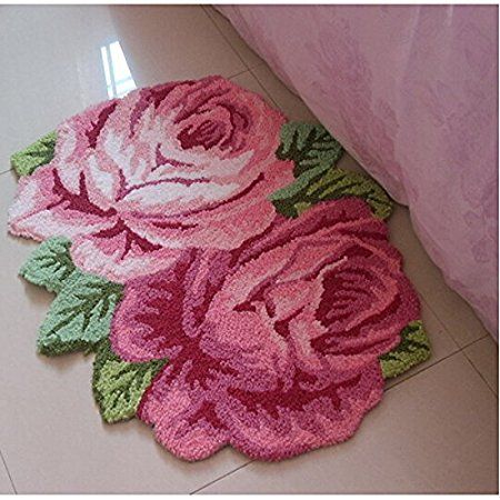 Rose Bedroom, Flower Carpet, Floral Bathroom, Durable Carpet, Flower Rug, Sofa Handmade, Bedroom Area Rug, 3d Rose, Floral Area Rugs