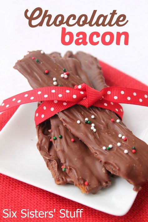 Chocolate Covered Bacon, Chocolate Bacon, Kevin Bacon, Food Contest, Bacon Recipes, Yummy Desserts, Sweet Chocolate, Sweet And Salty, Holiday Treats