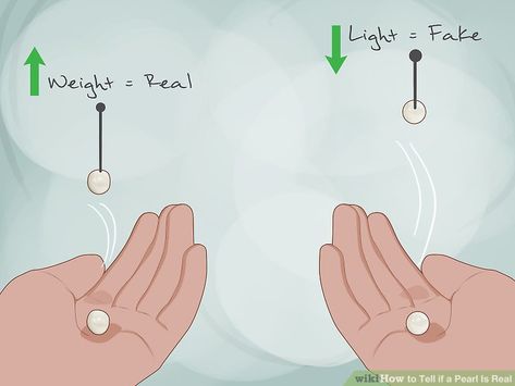 4 Ways to Tell if a Pearl Is Real - wikiHow Bandana Crafts, Classic Pearl Jewelry, Real Pearl Jewellery, Jewelry Hacks, Jewelry Knowledge, Vintage Jewelry Antique, Antique Costume Jewelry, Buy Pearls, Jewelry Education