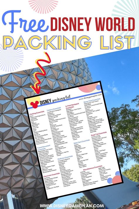 Planning a trip to Walt Disney World. Print this Ultimate Disney World Packing List so you are ready for a magical Disney World vacation. This free Disney packing list will help you decide what to pack for Disney World #disneypackingtips #disneypackinglist #disneyworldtips Ultimate Disney World Packing List, Disney Packing List For Adults, Ultimate Disney Packing List, Disney World Packing List For Adults, Disneyworld Packing List For Adults, Disney World Packing List 2024, Disney Packing List For Women, What To Pack For Disney World, Disney Packing List Families