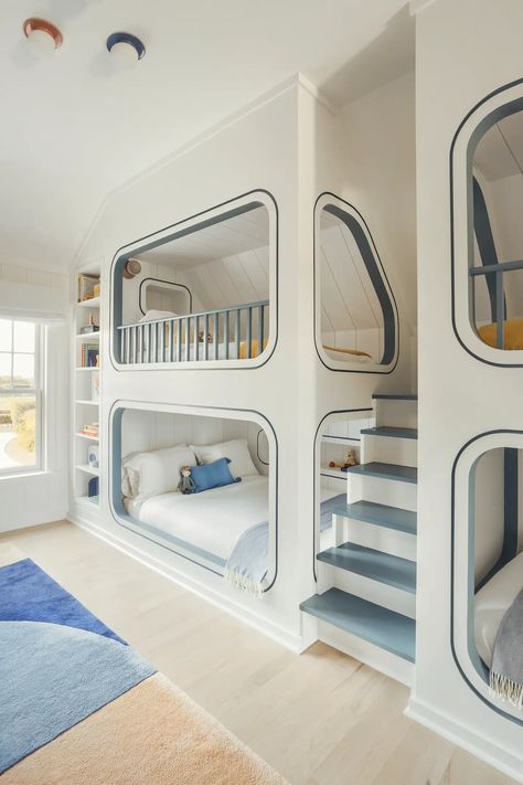 Cute Bunk Beds, Construction Planning, Eeny Meeny Miny Moe, Art Curation, Bunk Bed Rooms, Custom Bunk Beds, Diy Bunk Bed, Rooms Design, Custom Millwork