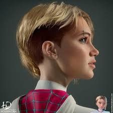 Gwen Stacy Haircut, Anime Haircuts Women, Non Binary Haircuts, Spider Gwen Cosplay, Anime Haircut, Hairstyle Names, Haircut Pictures, Cosplay Hair, Short Hair Tutorial