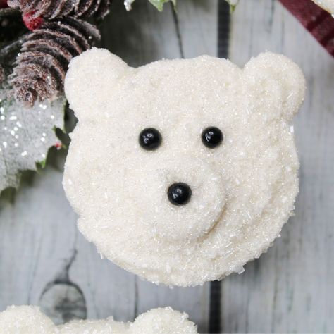 Polar Bear Cupcakes Easy Eggnog Cake, Bear Marshmallow, Polar Bear Cupcakes, Polar Bear Cupcake, Dairy Free White Chocolate, Marshmallow Cupcakes, Mississippi Mud Cake, Dairy Free Recipe, Easy Eggnog