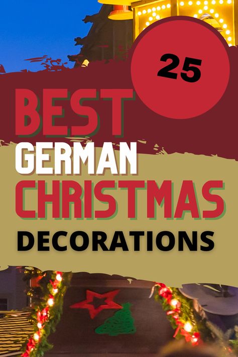 Whether they’re nutcrackers and cuckoo clocks, or Christmas pyramids and scary folklore characters, these German Christmas decorations will give your home that old world appeal for the holidays. German Ornaments Traditional, German Christmas Tree Decorations, German Christmas Ornaments Diy, Traditional German Christmas Decorations, International Christmas Decorations, Scary Folklore, German Christmas Crafts, German Christmas Decor, European Christmas Decor