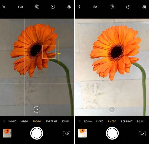 How to control EXPOSURE (brightness/darkness) of an image. Advanced iphone camera controls 82 #smartphonephotography Iphone Camera Tricks, Mobile Photography Tips, Photography Tips Iphone, Camera Apps, Iphone Tips, Camera App, Photography Apps, Yoga Photos, Smartphone Photography