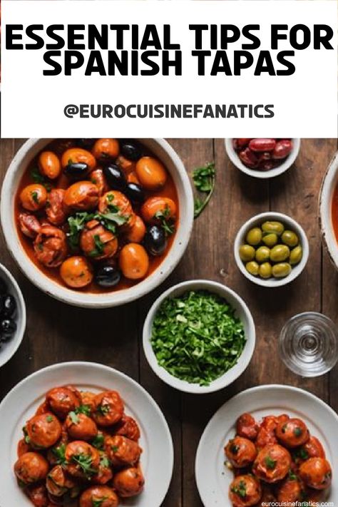 What are the essential components that can transform your Spanish tapas from average to remarkable? Explore 7 crucial tips to wow your guests! #europeancuisine #authentic #european #cuisine #italianfood #frenchfood #greekfood Spanish Tapas Ideas, Spanish Dinner Party, Spanish Tapas Party, Tapas Ideas, Spanish Dinner, Tapas Dinner, Dinner Party Ideas, Tapas Menu, Sweet Pork