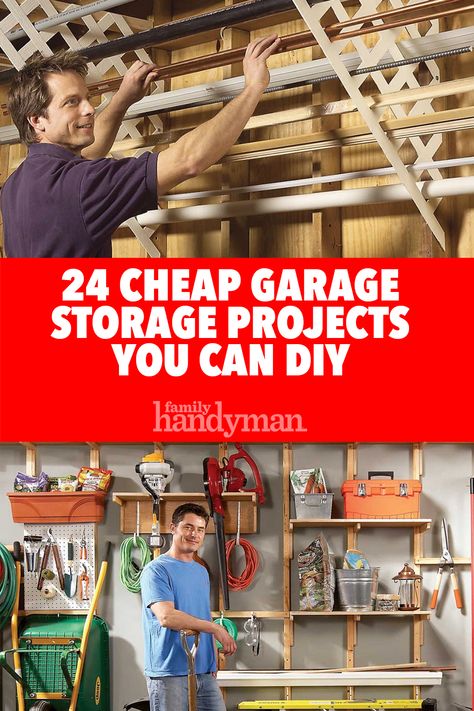 Unique Garage Storage Ideas, Garage Organization Hacks Diy Ideas, Diy Garage Remodel, Cheap Storage Garage, Creative Garage Storage Ideas, Diy Garage Projects, Garage Organization Ideas Storage Diy, Carport Storage Ideas Diy Projects, Pallet Garage Storage