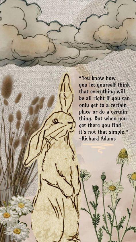 #watershipdown #rabbit #bunny #book #quote #nature #naturevsman #animals #animal #books Rabbit Aesthetic Dark, Velveteen Rabbit Tattoo, Watership Down Quotes, Rabbit Quotes, Bunny Quotes, Rabbit Ideas, Childhood Quotes, Story Tips, Rabbit Tattoo