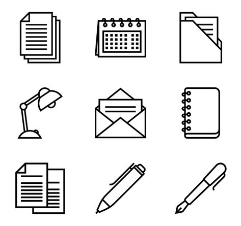 50 Office icons for personal and commercial use. Special Lineal icons. Download at flaticon.com now! #Flaticon #freeicons #office #officematerial #officesuplies Journal Icon, Craft Icon, File Icon, Radio Icon, Math Design, Office Icon, Icon Files, Person Icon, Letter Icon