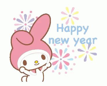 Hello Kitty Happy New Year GIF - HelloKitty HappyNewYear - Discover & Share GIFs Kurumi Hello Kitty, Chinese New Year Gif, Short New Year Wishes, Happy New Year Animation, Happy New Year Love, Happy New Year Gif, New Year Gif, Embroidery Wall Art, Happy New Year Wishes