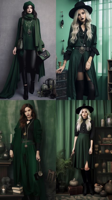 Witchy Elegant Outfits, Professional Witch Work Outfits, Witch Dress Modern, Autumn Witch Aesthetic Fashion, Goth Boho Fashion, Witch Fashion Modern, Witch Clothing Aesthetic Modern, Witchy Look Outfit, Witchy Clothes Aesthetic Modern