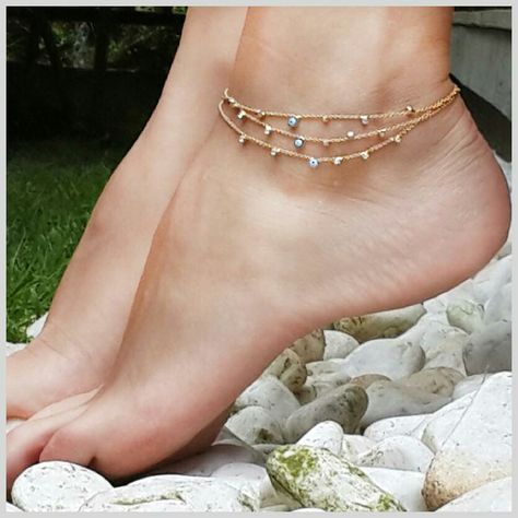 Anklet braclet Ankle Chain, Gold Anklet, Foot Jewelry, Ankle Bracelet, Anklet Bracelet, Chain Anklet, Anklet Jewelry, Bijoux Diy, Summer Jewelry