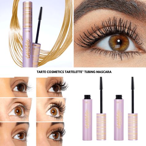 Tarte Tubing Mascara, Makeup Wishlist, Tubing Mascara, Simple Makeup Tips, Makeup News, Best Mascara, Tarte Cosmetics, Tarte Makeup, Makeup Eyelashes