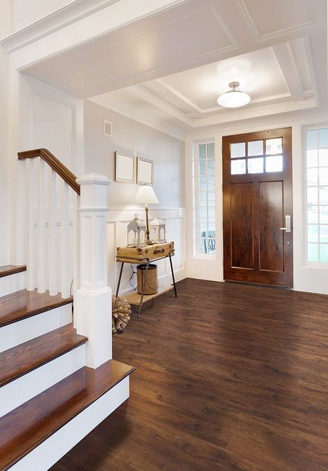 Farmhouse Flooring, Lvp Flooring, Dark Wood Floors, Luxury Vinyl Plank Flooring, Waterproof Flooring, Luxury Vinyl Tile, Vinyl Plank Flooring, Living Room Flooring, Luxury Vinyl Flooring