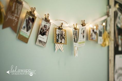 Midwestern Girl: giving the gift of memories...with Instax and Heidi Swapp Instax Wall, Photo Crafts, Photo Garland, Instax Camera, Instax Photos, Framed Cork Board, Glitter Frame, Wooden Words, Pink Paislee