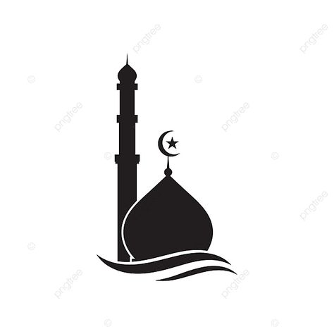 Islamic Logo Symbols, Islamic Logo Png, Mosque Logo, Drawing Symbols, Background Mosque, Islamic Background Vector, Quran English, Islamic Logo, Islamic Mosque