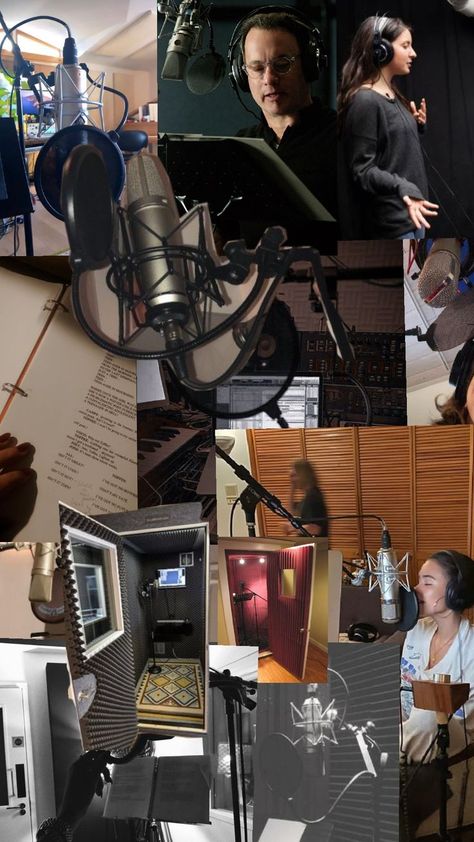 a collage of what voice acting looks like visually Voice Acting, A Collage, Filmmaking, The Voice, Acting, Collage