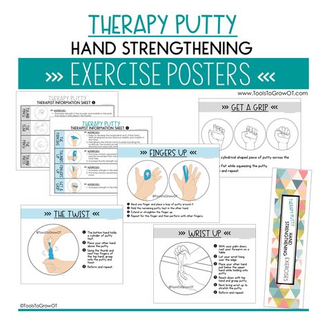 Hand Therapy Putty Exercises | Blog | Tools To Grow, Inc. Hand Therapy Occupational, Theraputty Exercises Hands, Occupational Therapy Hand Strengthening Adults, Mom Therapy, Theraputty Exercises, Pediatric Occupational Therapy Hand Strengthening, Ue Strengthening Occupational Therapy, Outpatient Pediatric Occupational Therapy, Hand Strengthening Exercises