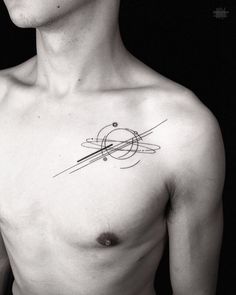 Wave Tattoo Chest, Tattoos For Men On Chest, Minimal Tattoos For Men, Minimalist Tattoo Men, Chest Tattoo Wings, Collar Bone Tattoo For Men, Tattoo Chest, Minimal Tattoos, Wave Tattoo