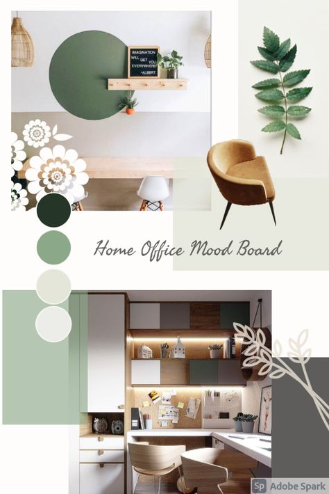 Fresh and calm inspo office room Home Office Mood Board, Calm Office, Physio Room, Office Mood Board, Room Revamp, Online Interior Design Services, Staff Room, Design A Space, Therapy Room