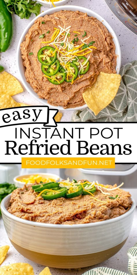 Pressure Cooker Refried Beans Recipe, Homemade Refried Beans Instant Pot, Instapot Refried Beans No Soak, Instapot Refried Beans Recipe, Instapot Refried Beans Recipe No Soak, Authentic Refried Beans Mexican Style Instant Pot, Instapot Pinto Beans Recipe Mexican, Insta Pot Refried Beans Recipe, Instapot Refried Beans Instant Pot