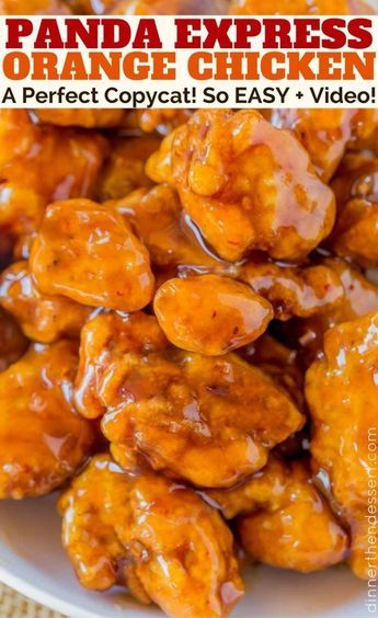 Panda Express Orange Chicken, Chinese Orange Chicken, Baked Orange Chicken, Orange Chicken Sauce, Orange Baking, Orange Chicken Recipe, Easy Chinese Recipes, Panda Express, Sauce For Chicken