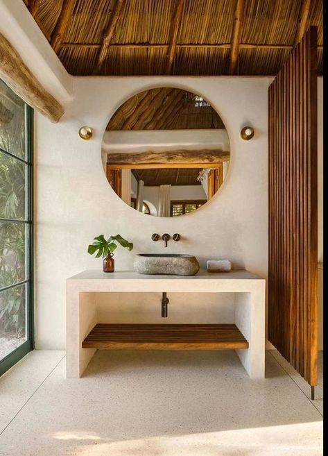 Resort Bathroom, Mexican Villa, Bali House, Toilet Design, Tropical House, House Inspo, Bathroom Inspiration, 인테리어 디자인, Bathroom Interior Design