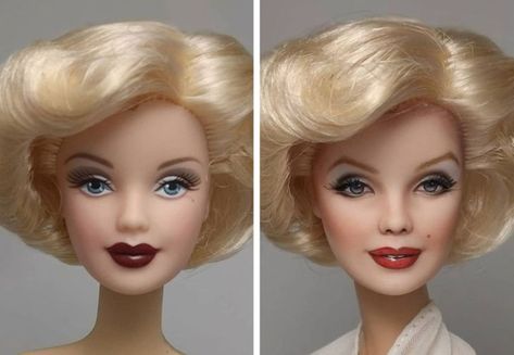 An Artist Brings Dolls to Life by Transforming Them Into Realistic Celebrities Marilyn Monroe Barbie, Realistic Barbie, Barbie Face, Spanish Artists, Cara Delevingne, Marilyn Monroe, An Artist, Parenting Hacks, Barbie Dolls