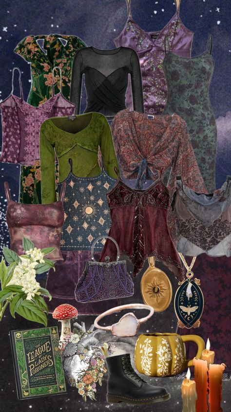 #myfirstshuffle #witchy #witch #whimsigoth Witchy Outfits, Midsize Outfits, Estilo Hippy, Mommy Outfits, 70s Outfits, Earthy Outfits, Witch Fashion, Outfit Layout, Outfit 90s