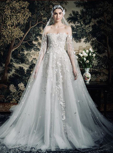 Ellie Saab Bridal 2024, George Hobeika Bridal, Georges Hobeika 2022, Georges Hobeika Bridal, George Hobeika, Summer Wedding Dresses, Lotr Wedding, Enchanted Dress, Queen Wedding Dress