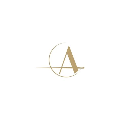 Logo Couture Inspiration, A A Logo, A S Logo Design Letter, A A Logo Design, Embroidery Logo Design Ideas, Needle And Thread Logo, A Logo Design Letter, Art Logo Ideas, I Logo Design