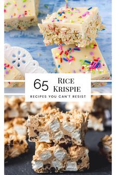 Rice Krispie Treats With A Twist, Grown Up Rice Krispie Treats, Cookie Dough Rice Krispie Treats, Types Of Rice Krispie Treats, Rice Krispie Recipes No Marshmallow, Rice Krispie Bar Recipes, Bakery Style Rice Krispie Treats, Rise Krispie Treats Recipes, Gourmet Rice Krispy Treats