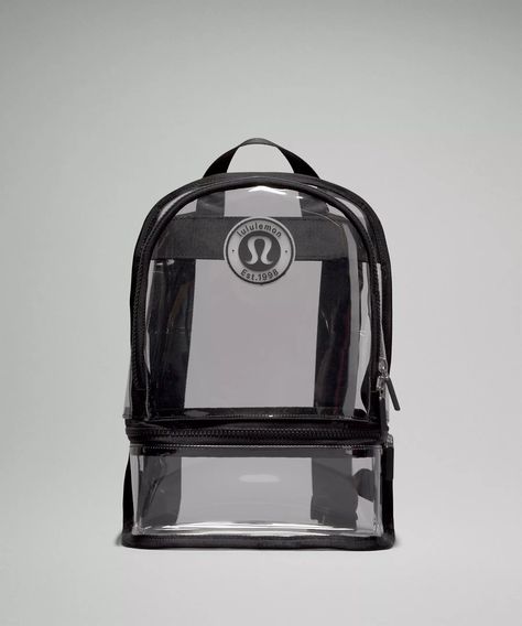 Clear Backpack Mini 10L *Logo | Unisex Bags,Purses,Wallets | lululemon | Lululemon (US) Lululemon Backpack, Clear Backpack, Lululemon Bags, Adventure Backpack, Day Backpacks, Everyday Backpack, Bags Logo, Home Team, Water Resistant Fabric