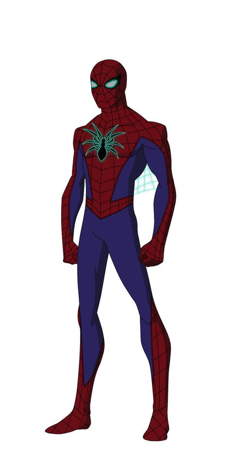 Spider Man Standing, Character Design Teen, Spiderman Suits, Spiderman Cartoon, Steve Ditko, Character Cartoon, Amazing Spider Man, Standing Poses, Man Standing