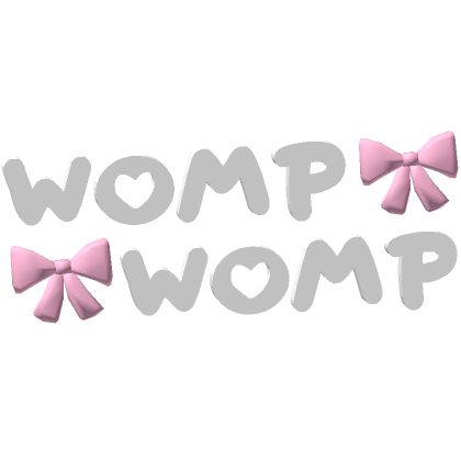 ♡ WOMP WOMP text in white/pink ♡ Cute Profile Pics Girly, Womp Womp Wallpaper, Womp Womp Coquette, White And Pink Aesthetic, Text Profile, Bed Clipart, Bow Quotes, Pink Core, Pink Wallpaper Hello Kitty