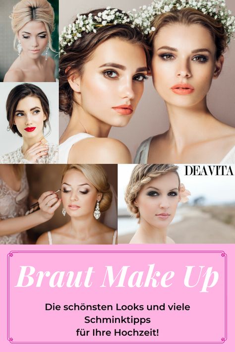 Die Hochzeit gehört zu den wichtigsten und glücklichsten Tage für jede Frau. Neben dem perfekten Brautkleid und der Hochzeitsfrisur sorgt auch das passende Braut Make Up für einen umwerfenden Look. Worauf Sie beim Schminken achten sollten und viele wunderschöne Braut Make Up Beispiele finden Sie nur in unserem Artikel! #braut #makeup #schminktipps #hochzeit #wedding #looks Braut Makeup, Braut Make-up, Wedding Looks, Instagram Foto, Make Up, Makeup, Instagram, Color