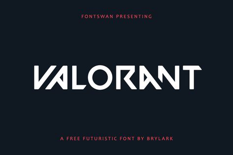 Valorant Typography, Game Font, Unique Typography, Futuristic Fonts, Font Logo, Ui Elements, Game Logo, Free Fonts Download, Free Fonts