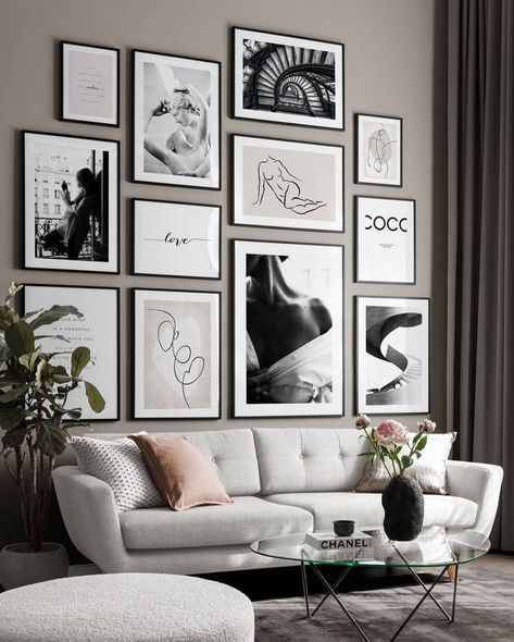 Living Room Wall Art Ideas, Room Wall Art Ideas, Art Layout, Canvas Gallery Wall, Bedroom Inspirations Minimalist, Posters Inspiration, 3 Canvas Art, Gallery Wall Living Room, Wall Art Inspiration