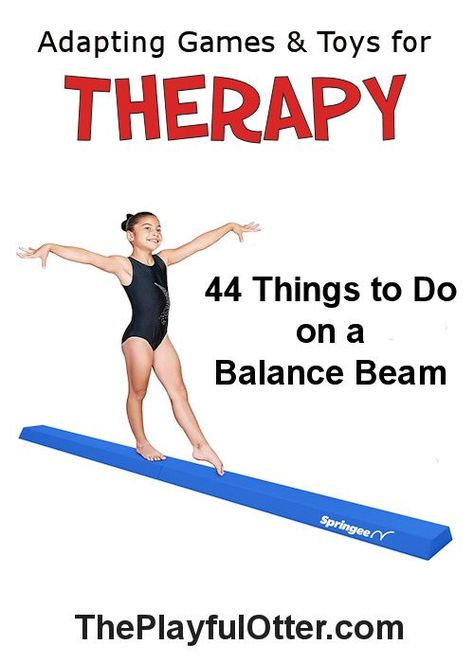 Bimanual Activities Occupational Therapy, Balance Occupational Therapy Adults, Sensory Gym Activities Occupational Therapy, Balance Exercises For Kids, Balance Beam Activities For Kids, Balance Beam Activities, Pediatric Physical Therapy Activities Jumping, Preschool Gymnastics, Occupational Therapy Kids